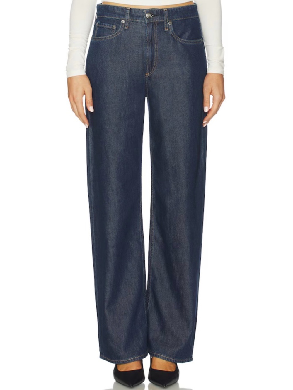 NEW rag & bone Dark Indigo Wide-Leg Jeans 🩷🩷🩷🩷